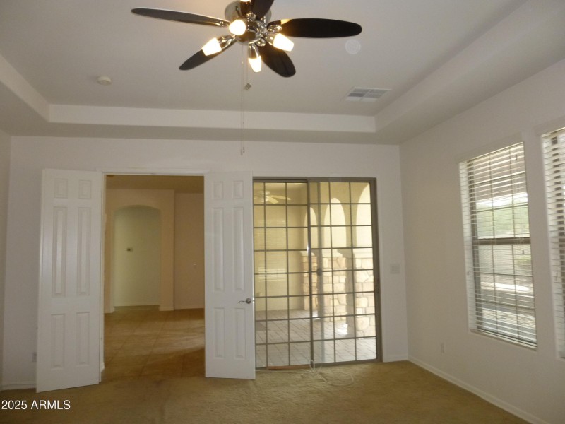 Main bedrom exit to patio