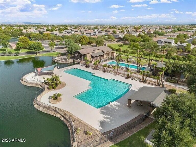 2 pools and lake shot