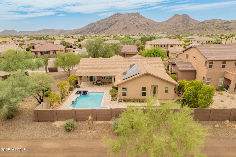 Aerial Back view of home