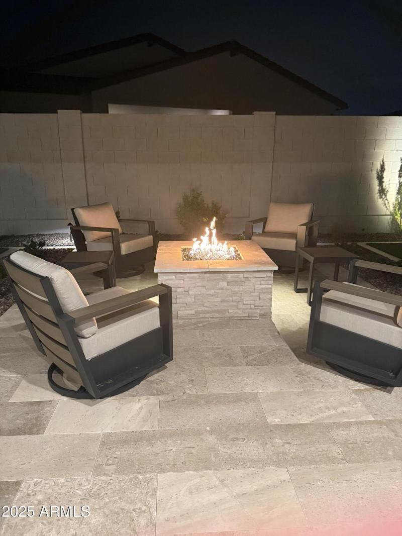 Fire Pit Ambience at Night