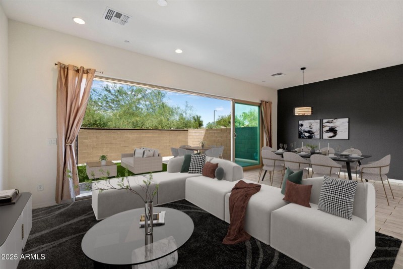 Living / Backyard - Virtually Staged