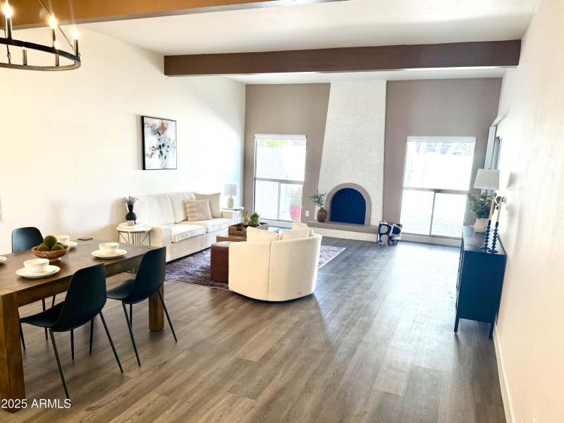 Multi use great room with fireplace!