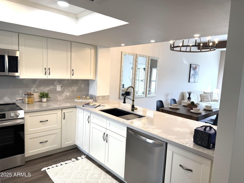 Remodeled kitchen