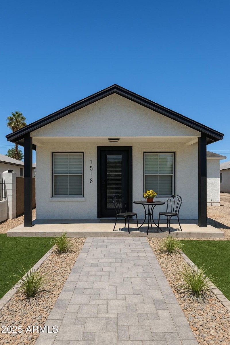 Suburban Home with Vibrant Green Lawn