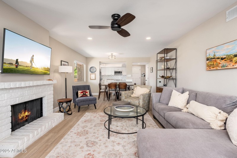 Living Room - Dining & Kitchen Look