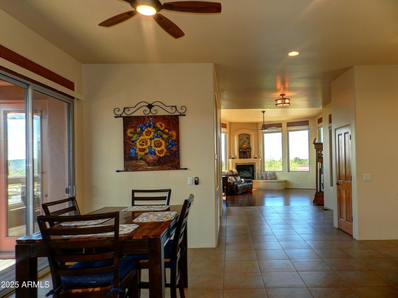 Dining Area w/ Walkout to Deck
