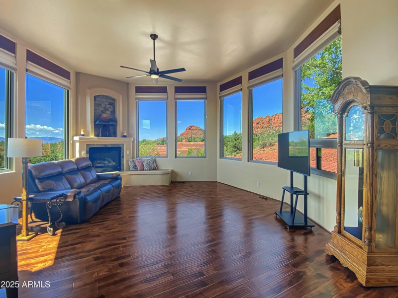 Expansive Picture Windows in Living Room