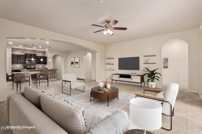 Virtually Staged Living Room (b)