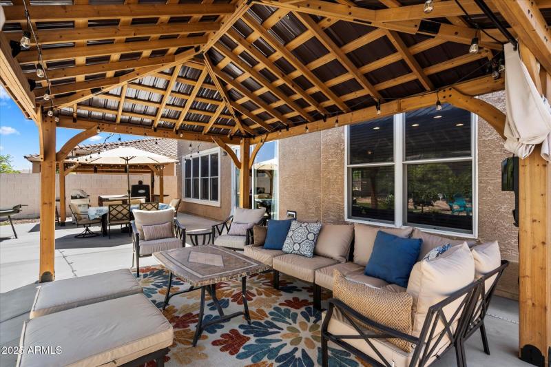 Covered Hang Out Space Near Pool