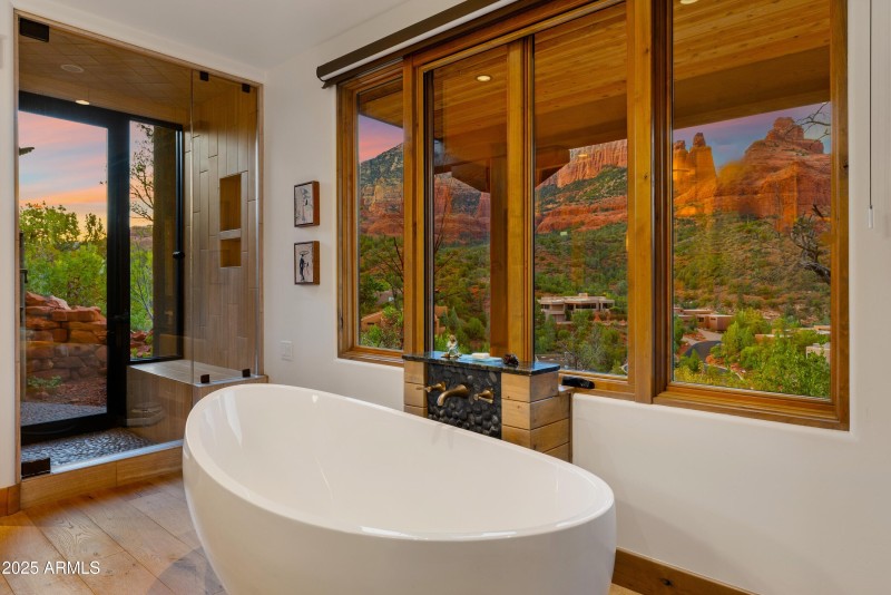 Primary Bath with indoor shower and..