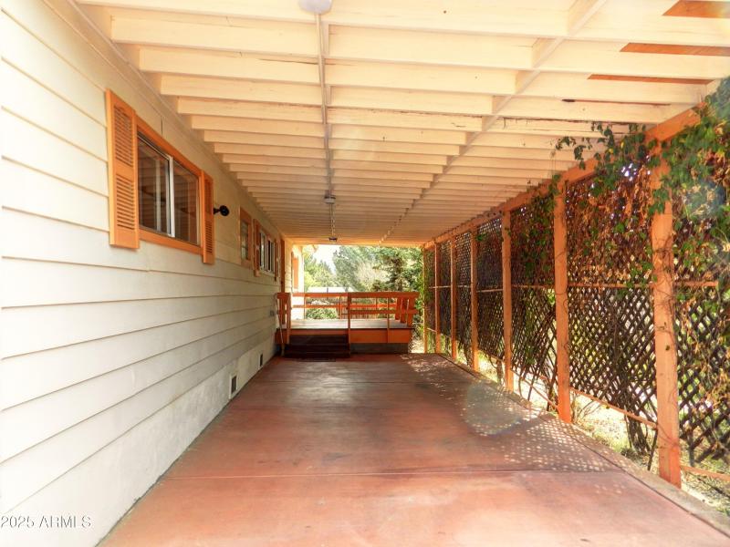 Xtra Large Carport w/ Covered Deck