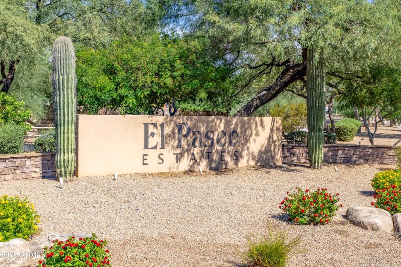 El Paseo Estates Community Entrance