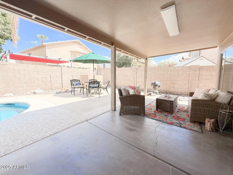 Large covered Patio