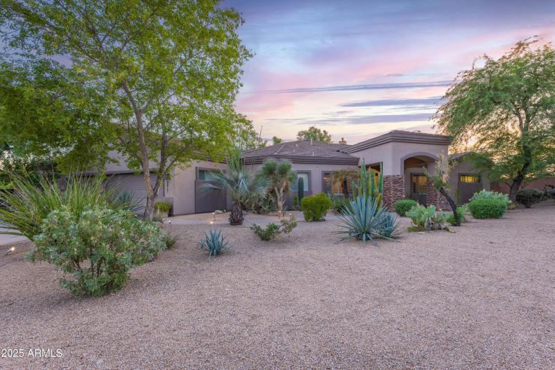 Front of Home at Twilight