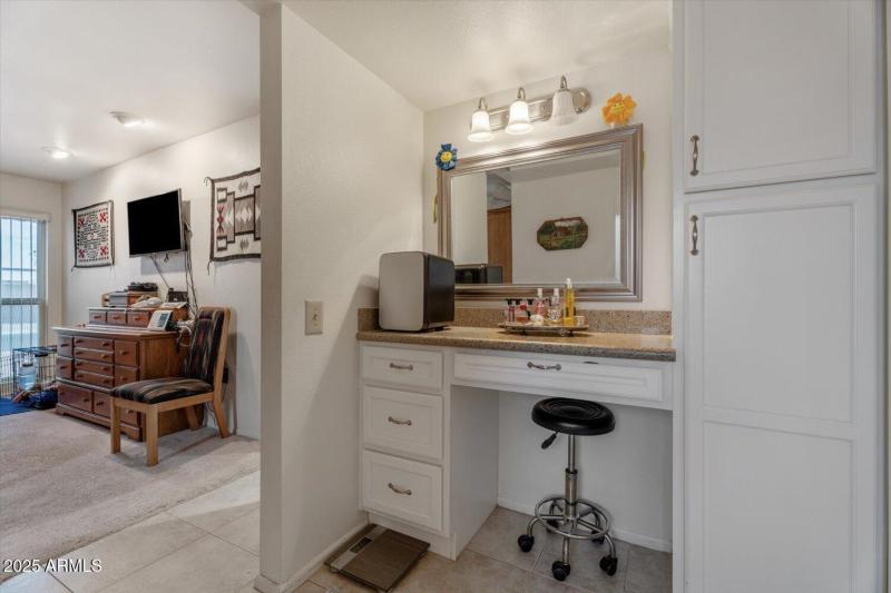 Makeup table
