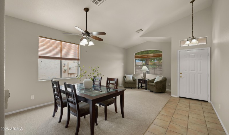 Front Living and Dining Space