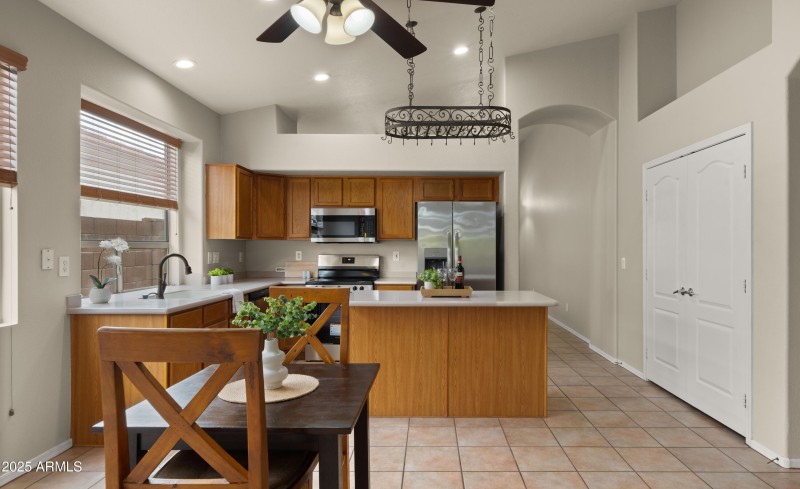 Dining in Kitchen