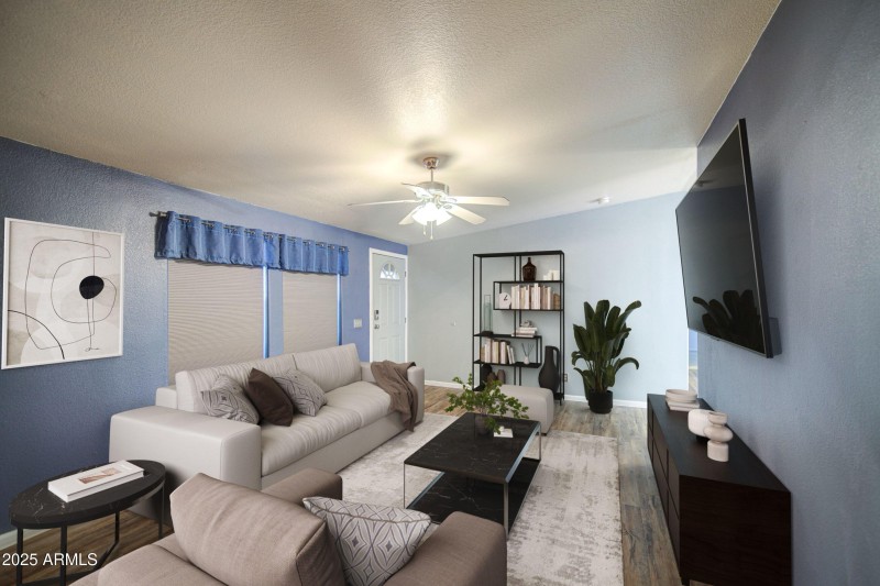 Family Room Staged