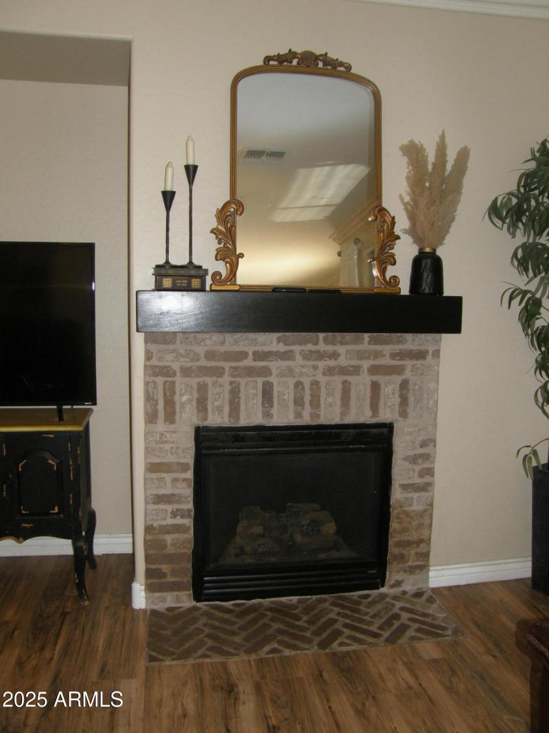 Gas Fireplace custon brick