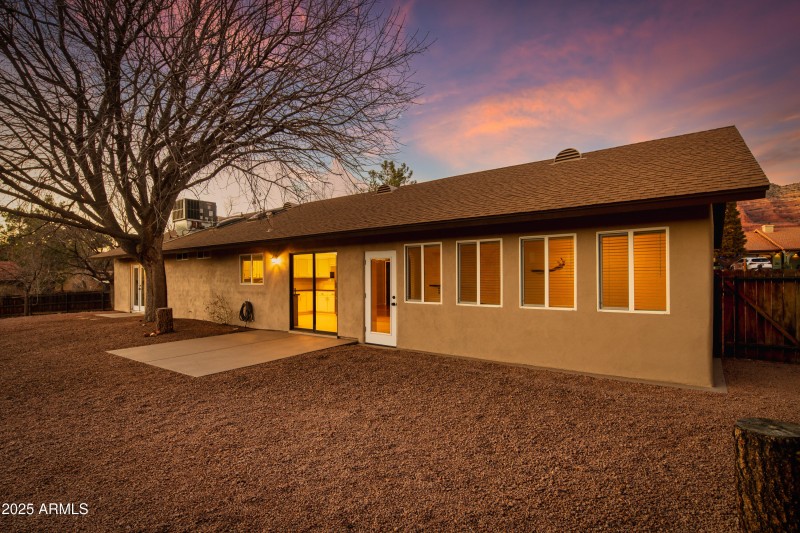 Backyard - Twilight View 1