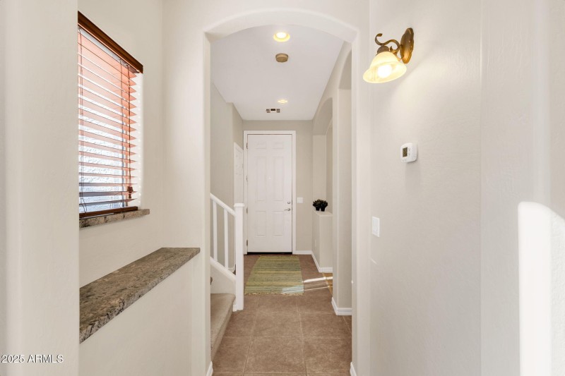Looking back to front entry