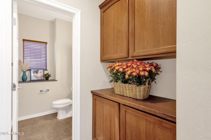 Storage to half bath