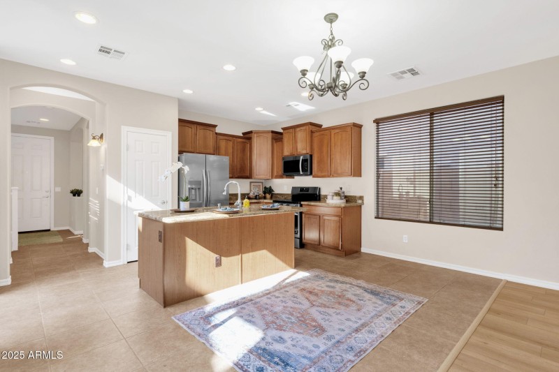 Kitchen view from family room