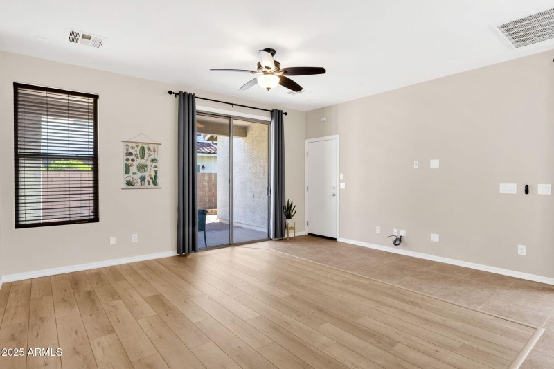 Entrance from garage into Family room