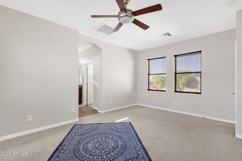 Primary suite with sitting area