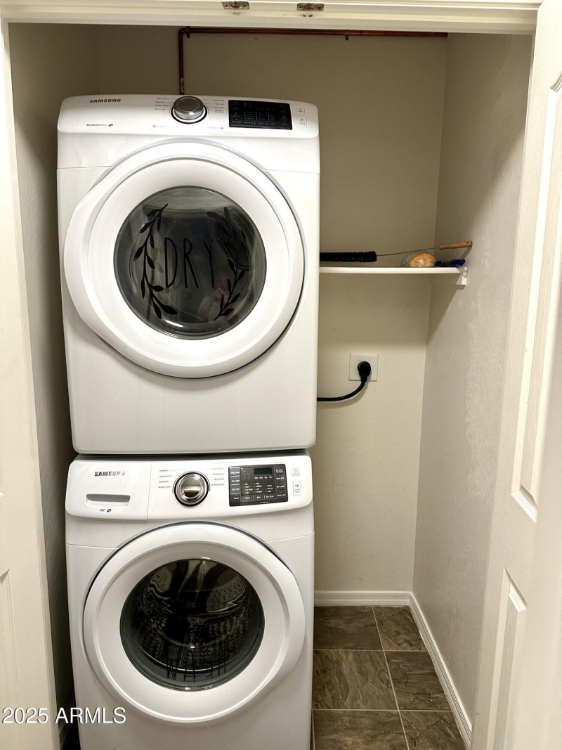 Washer and dryer downstairs