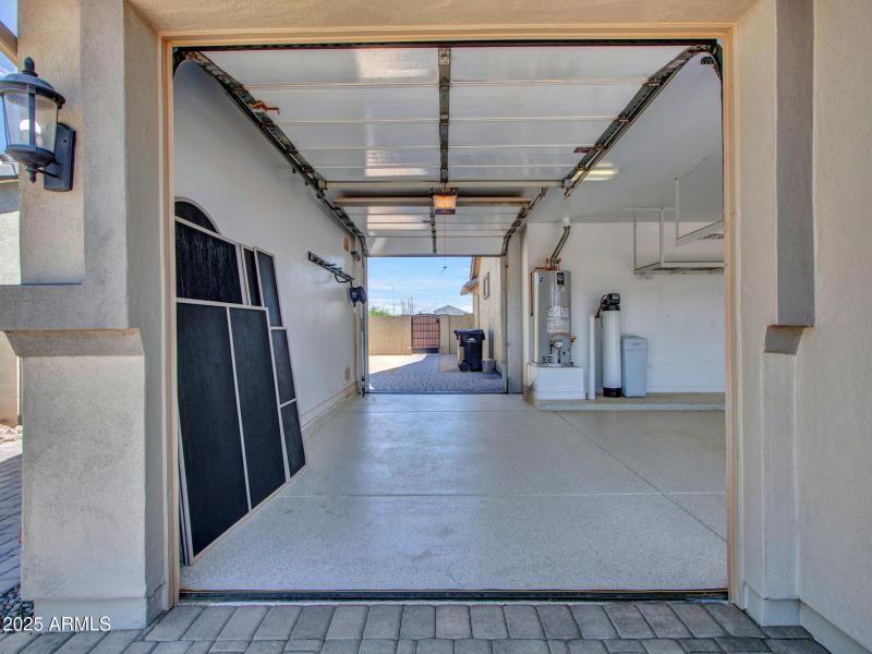 Pass-through Garage door