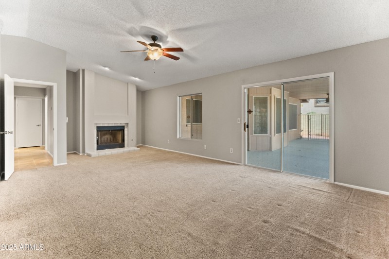 Master Bedroom sliders to patio