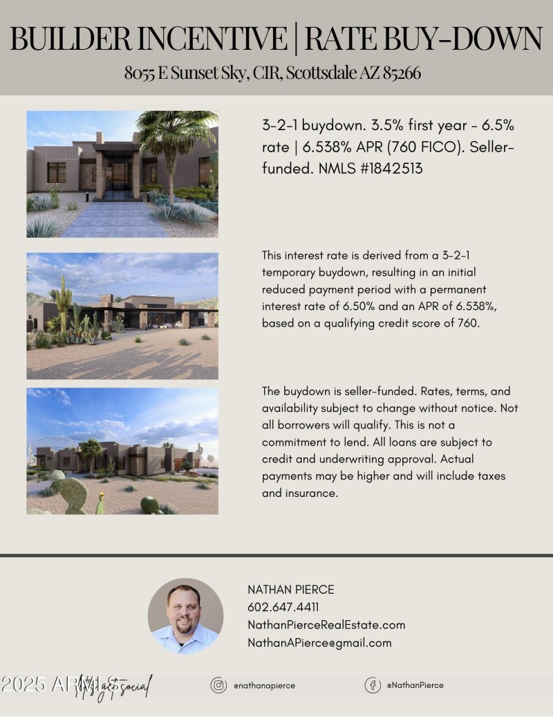 Builder Incentive Flyer Sunset Sky
