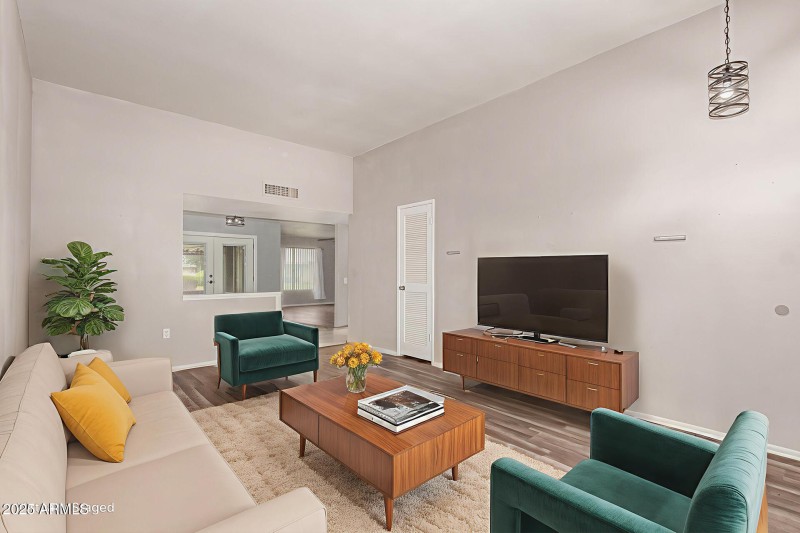 Virtually Staged Living Room