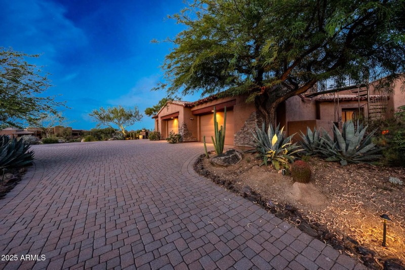 Private Circular Drive + Massive Garage