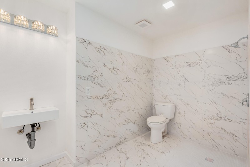 ADA compliant Bath with roll in shower