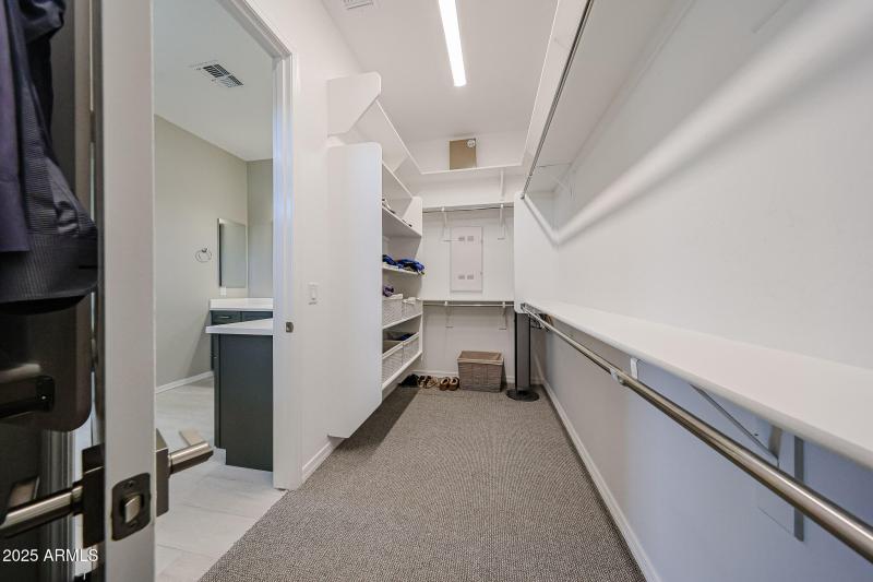 Primary walk-in closet