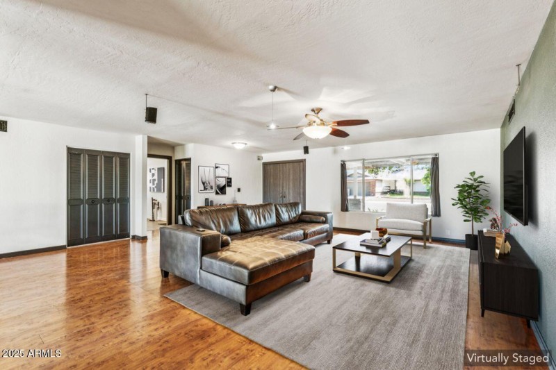 Living Room - Staged - Kitchen View