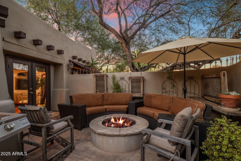 cozy seating area