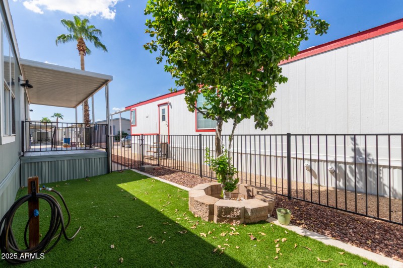 Fenced Turf Area