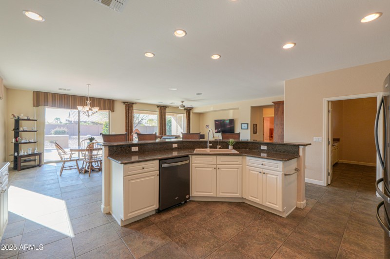 Tiered kitchen island