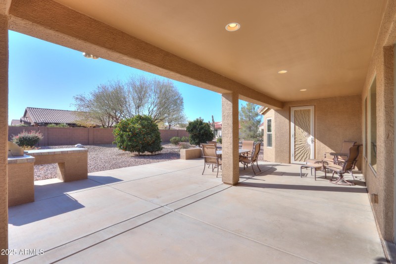 Extended patio