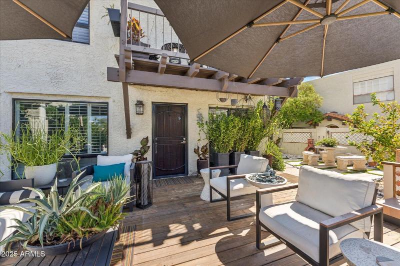 Shaded Outdoor Entertaining Area