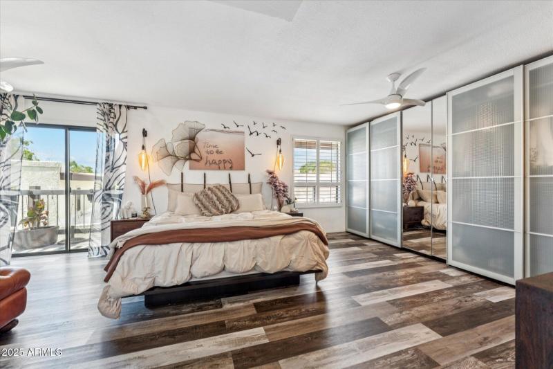 Spacious Bedroom with Balcony Access