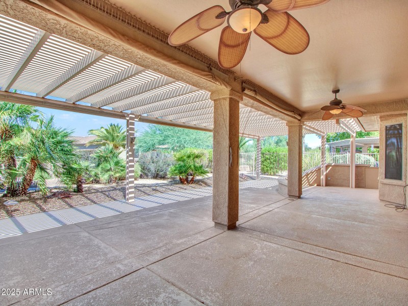 Extra large patio space!