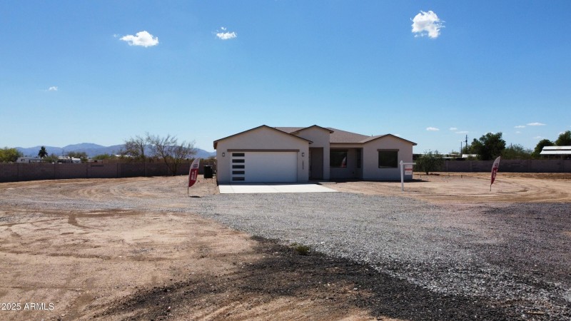 front view with fence