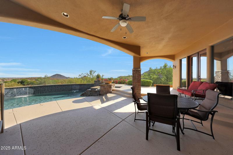 Large covered patio