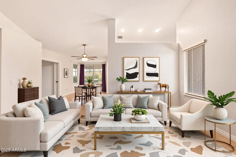 Living Room Virtually Staged