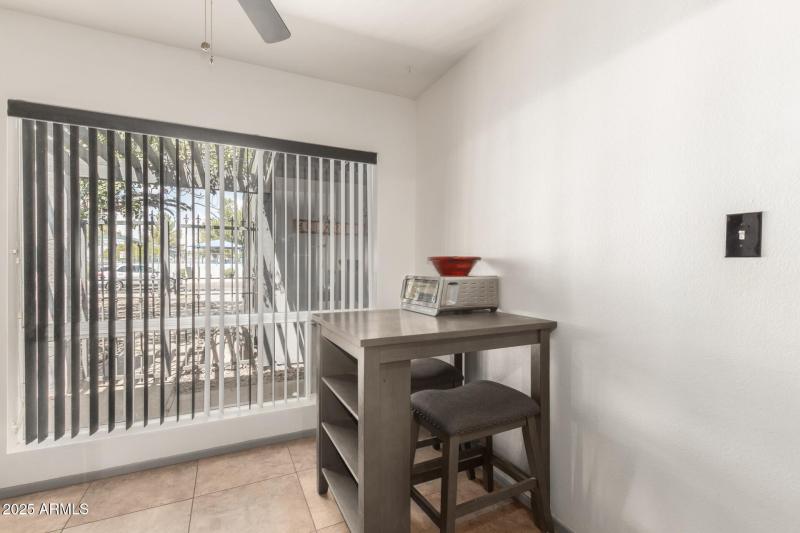 Eat in dining area