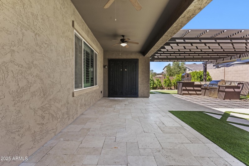 Travertine Patio